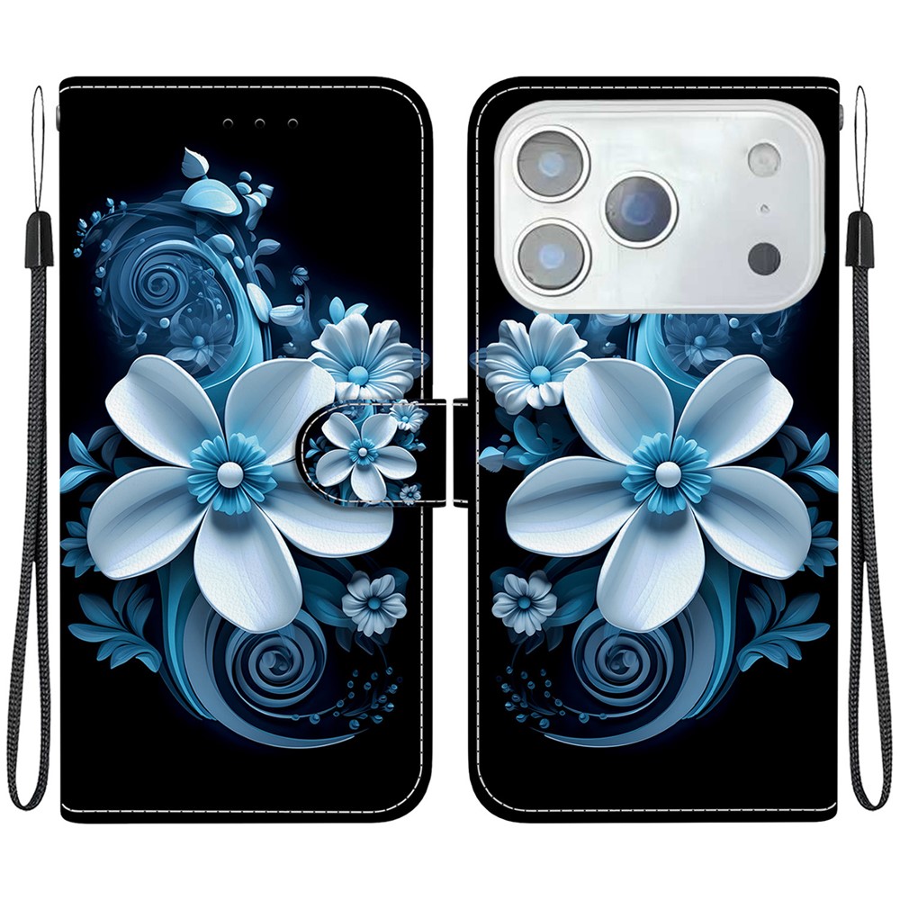  iPhone 17 Pro Fodral Med Tryck Blommor