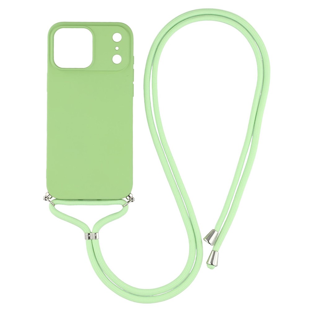 iPhone 17 Pro Skal Med Mobilsnöre TPU Grön