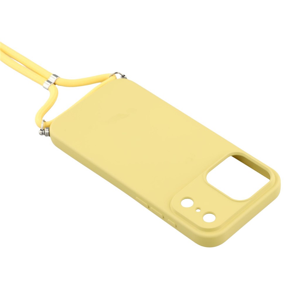  iPhone 17 Pro Skal Med Mobilsnöre TPU Gul