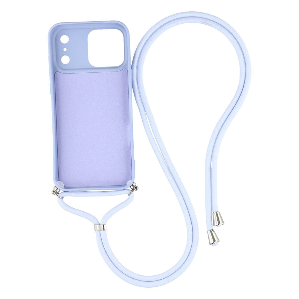  iPhone 17 Pro Skal Med Mobilsnöre TPU Lila