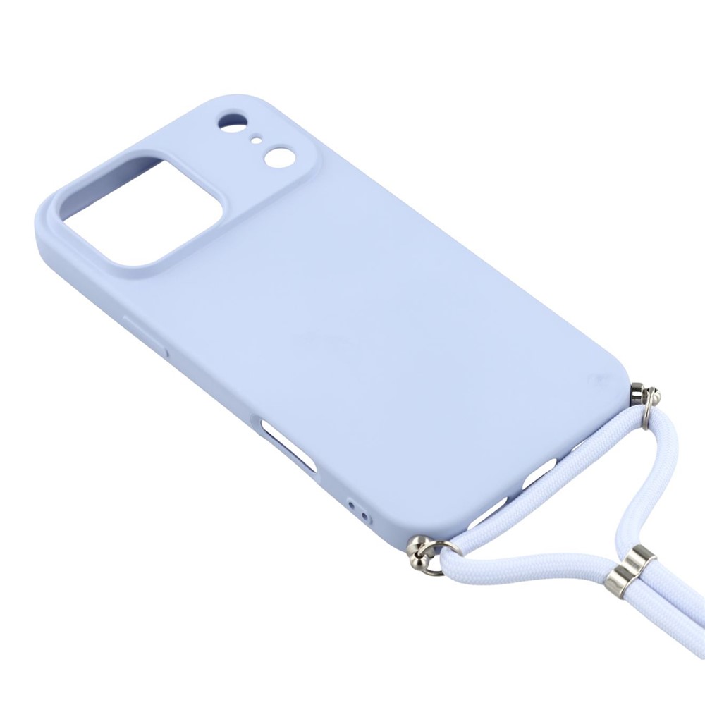  iPhone 17 Pro Skal Med Mobilsnöre TPU Lila
