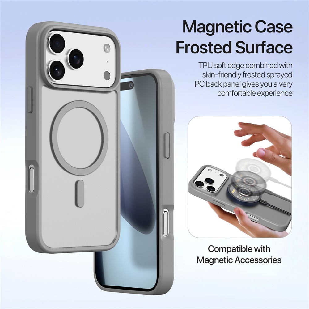 DUX DUCIS DUX DUCIS iPhone 17 Pro 2in1 Magnet Fodral Lawa Series Grå