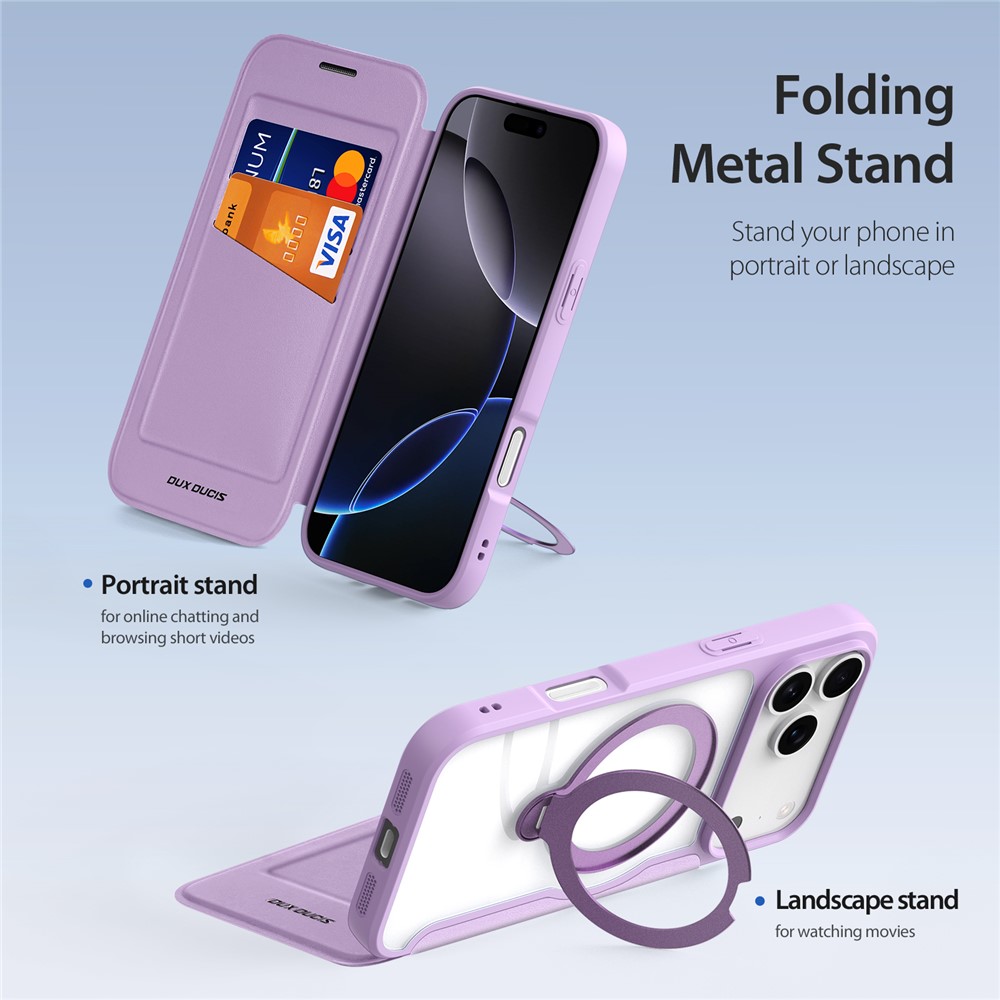 DUX DUCIS DUX DUCIS iPhone 17 Pro Fodral MagSafe Kickstand Skin X Pro
