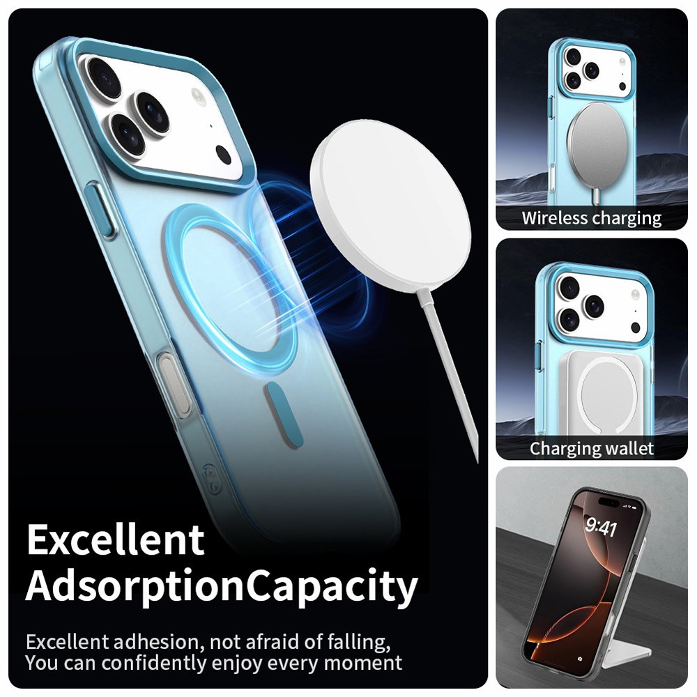  iPhone 17 Pro Skal MagSafe Hybrid Blå