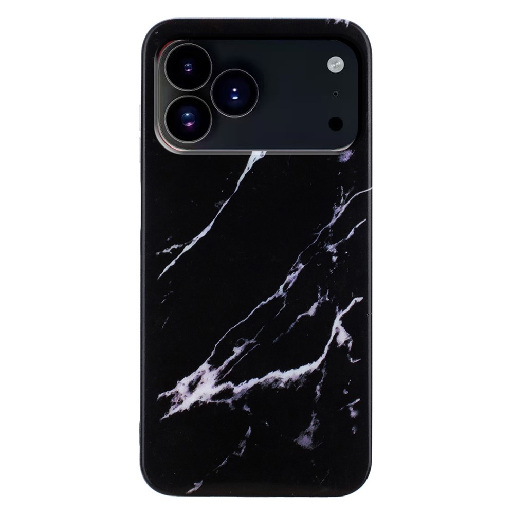  iPhone 17 Pro Skal TPU Marmor Svart