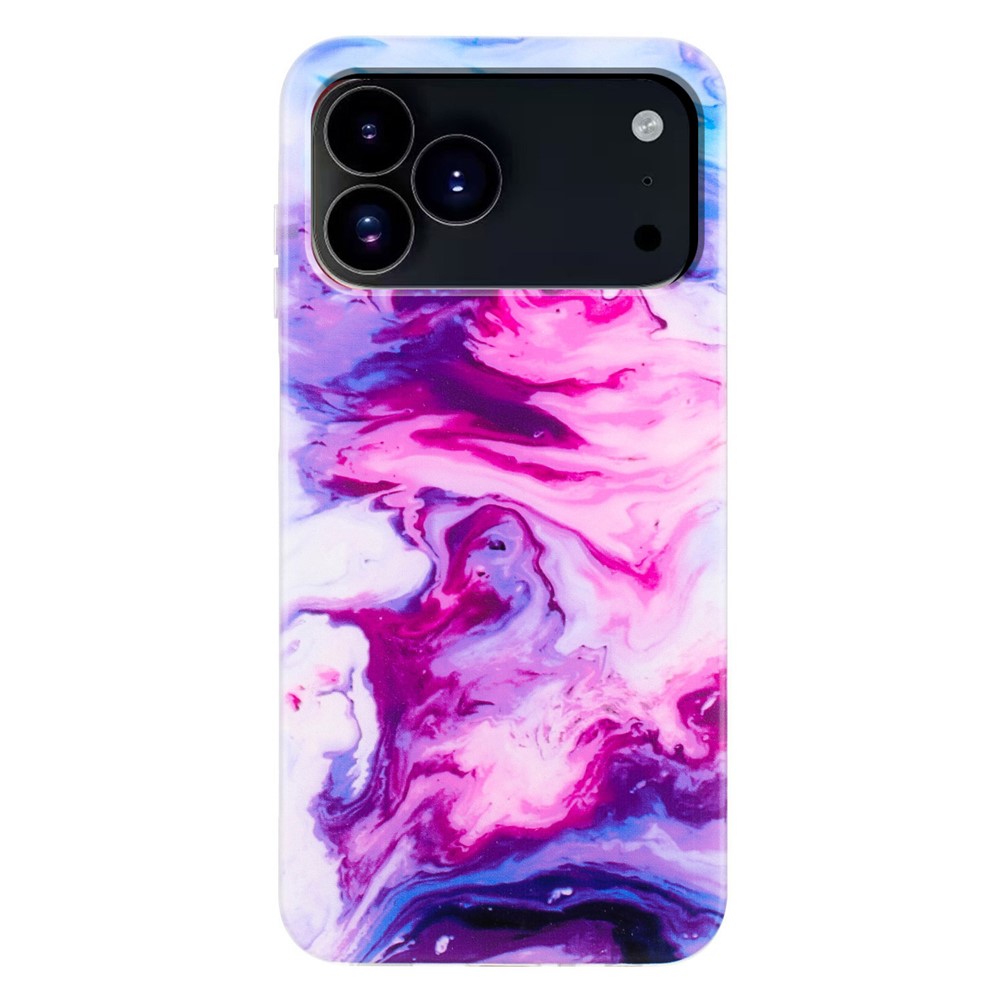  iPhone 17 Pro Skal TPU Marmor Lila