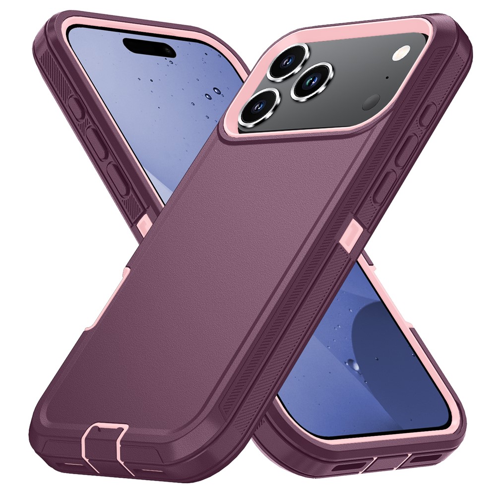  iPhone 17 Pro Skal Extreme Shockproof Hybrid Vinröd