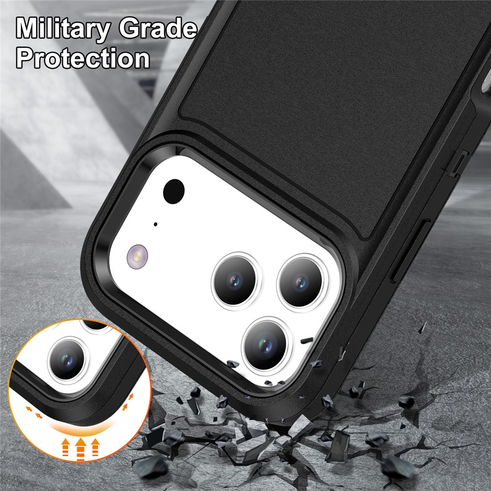  iPhone 17 Pro Skal Extreme Shockproof Hybrid Svart