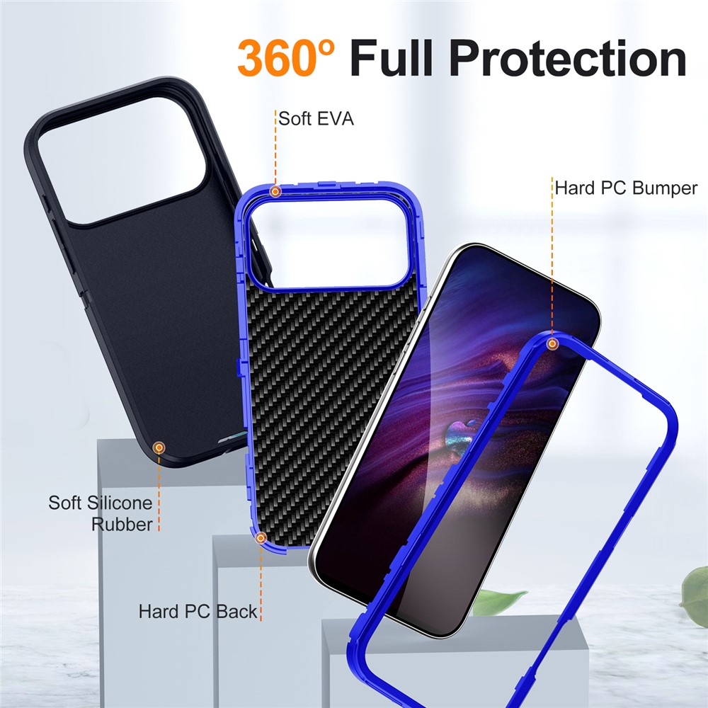  iPhone 17 Pro Skal Extreme Shockproof Hybrid Blå
