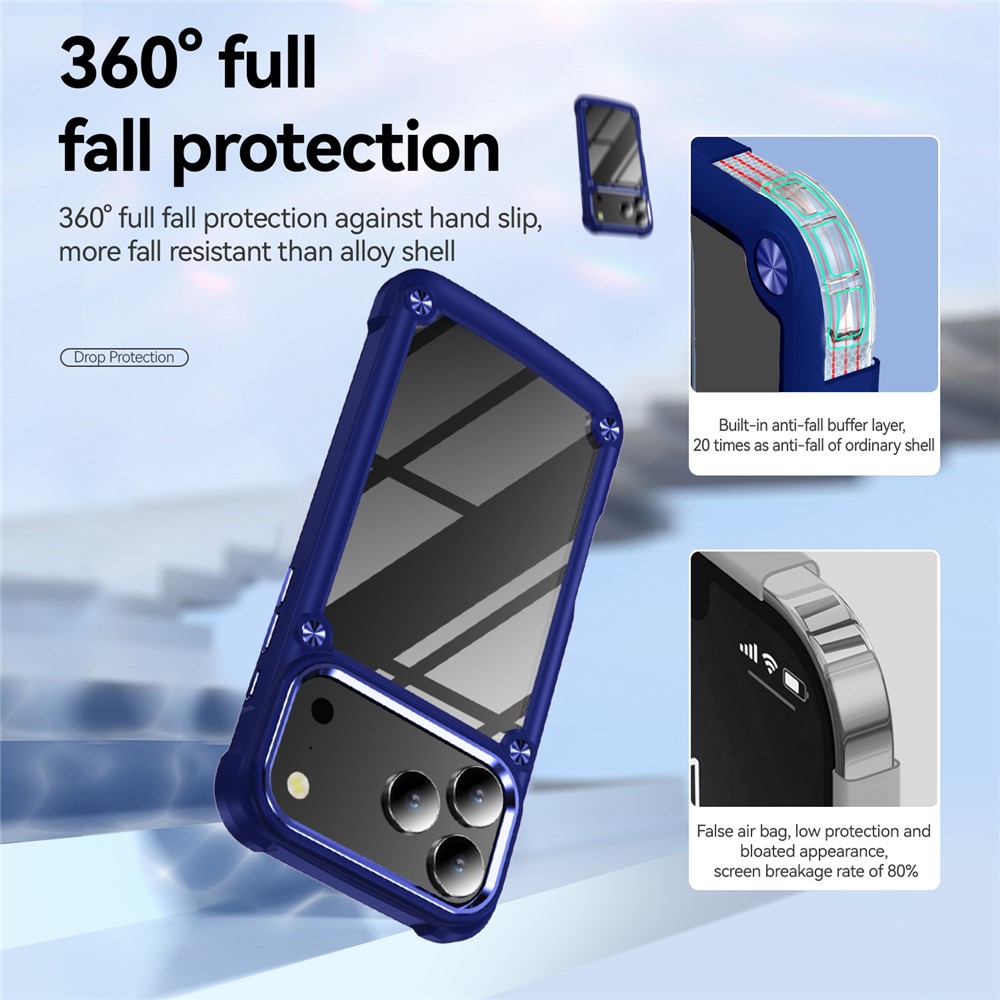  iPhone 17 Pro Max Skal Xtreme Shockproof Hybrid Blå