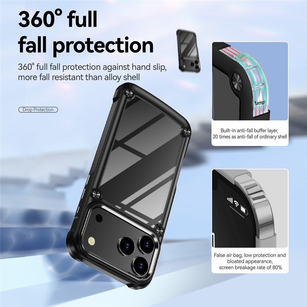  iPhone 17 Pro Max Skal Xtreme Shockproof Hybrid Svart