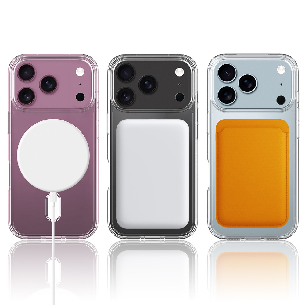  iPhone 17 Pro Max Skal MagSafe Hybrid Transparent