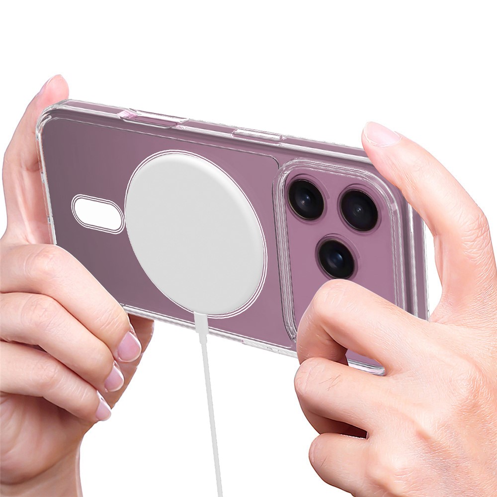  iPhone 17 Pro Max Skal MagSafe Hybrid Transparent