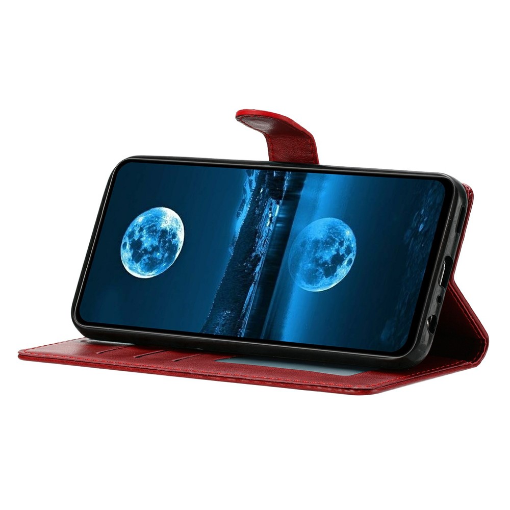  iPhone 17 Pro Max Fodral Läder Röd