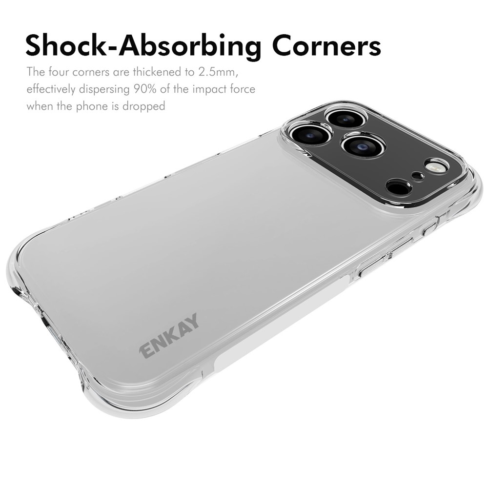 ENKAY ENKAY iPhone 17 Pro Max Skal Shockproof TPU Transparent