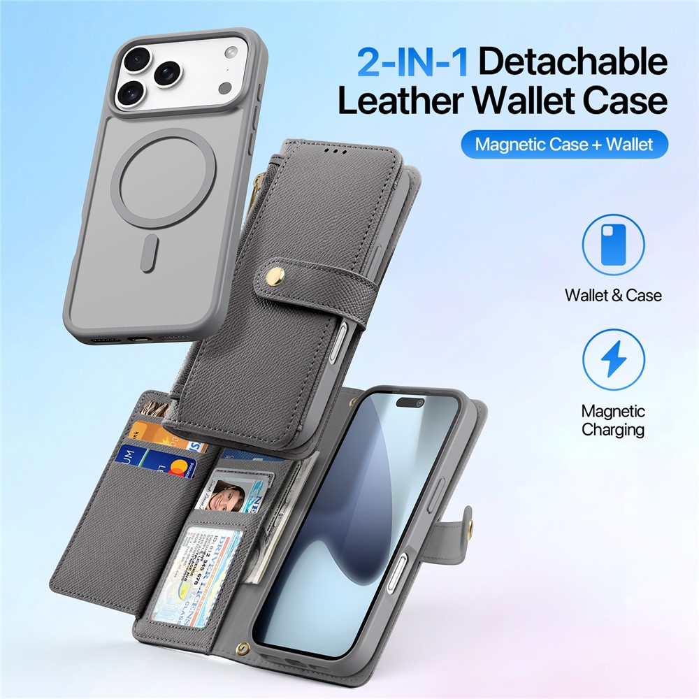 DUX DUCIS DUX DUCIS iPhone 17 Pro Max 2in1 Magnet Fodral Lawa Series Grå
