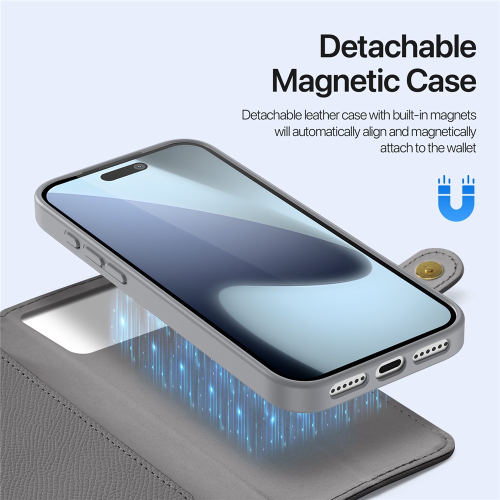 DUX DUCIS DUX DUCIS iPhone 17 Pro Max 2in1 Magnet Fodral Lawa Series Grå