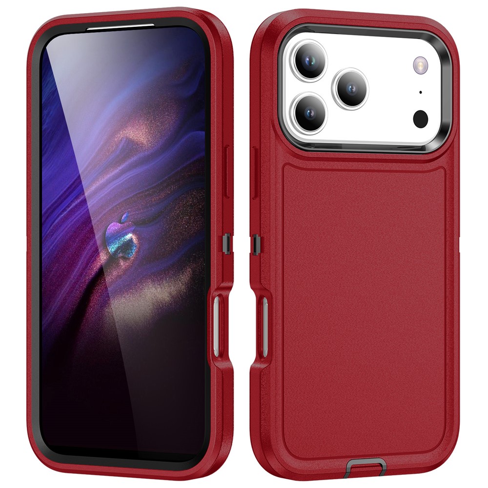  iPhone 17 Pro Max Skal Extreme Shockproof Hybrid Röd