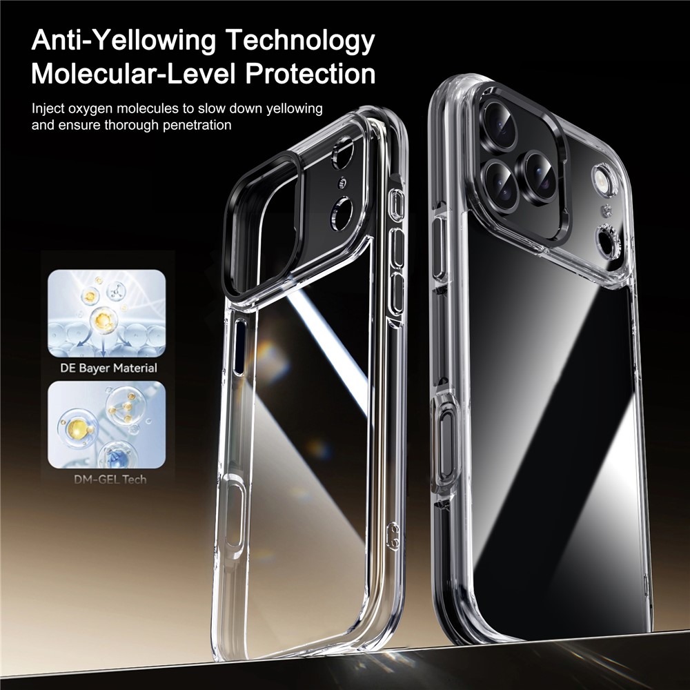 IPAKY IPAKY iPhone 17 Pro Max Skal Shockproof Transparent / Svart