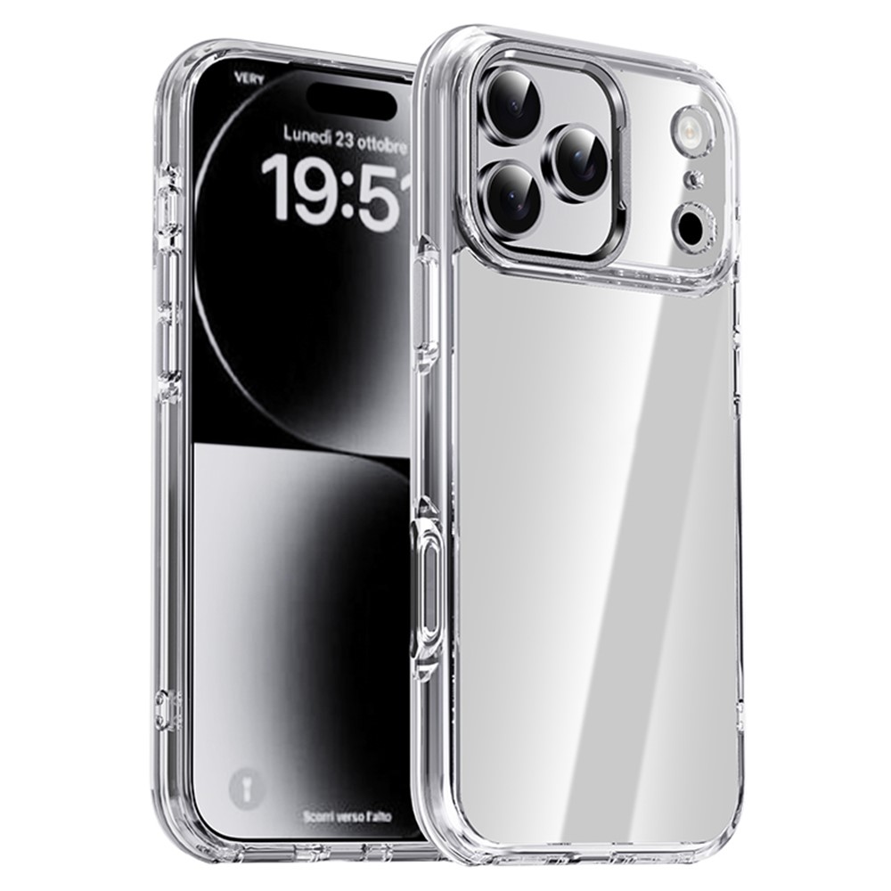 IPAKY IPAKY iPhone 17 Pro Max Skal Shockproof Transparent / Silver