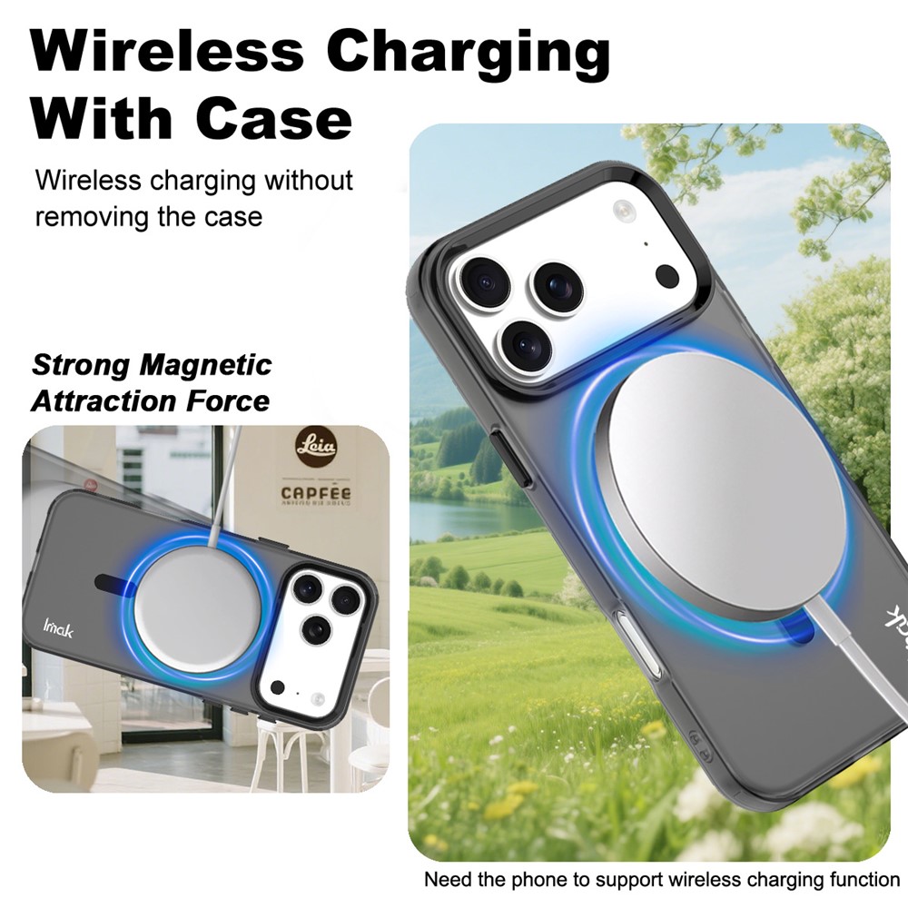 IMAK IMAK iPhone 17 Pro Max Skal MagSafe Anti Drop Svart