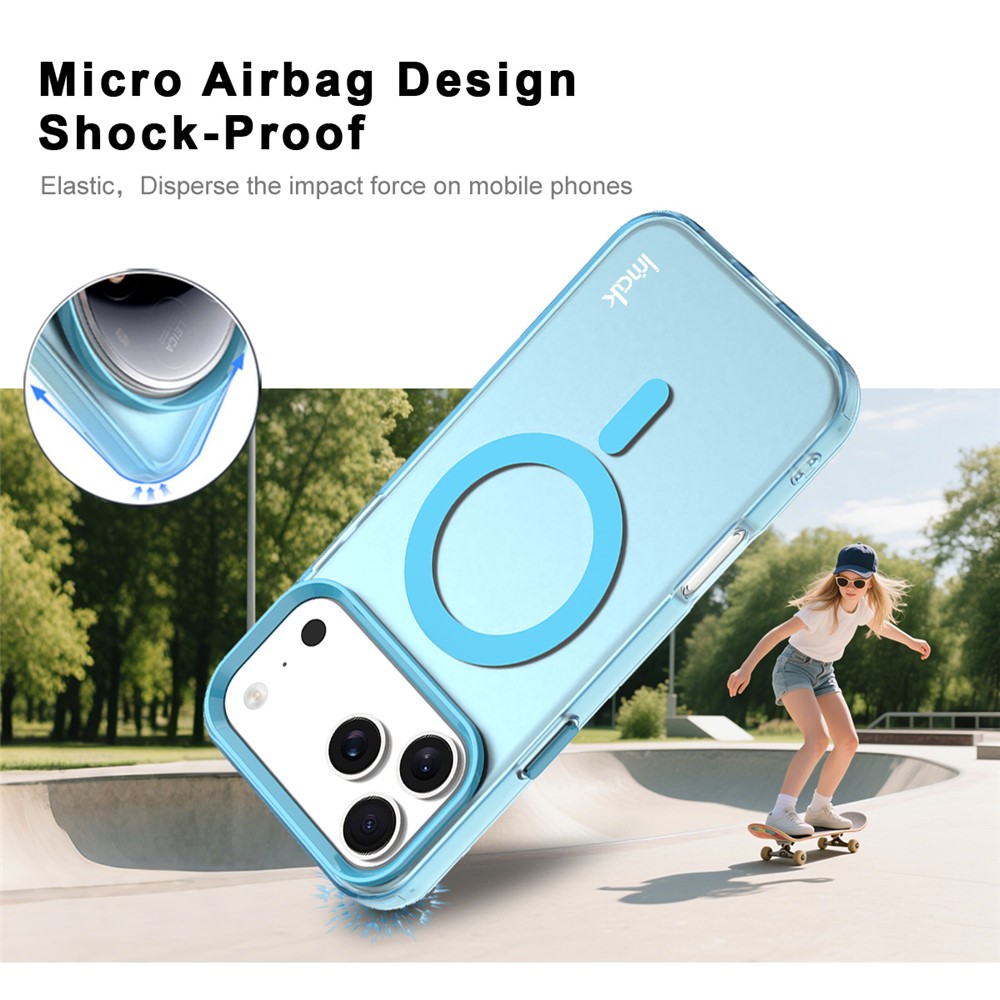 IMAK IMAK iPhone 17 Pro Max Skal MagSafe Anti Drop Blå