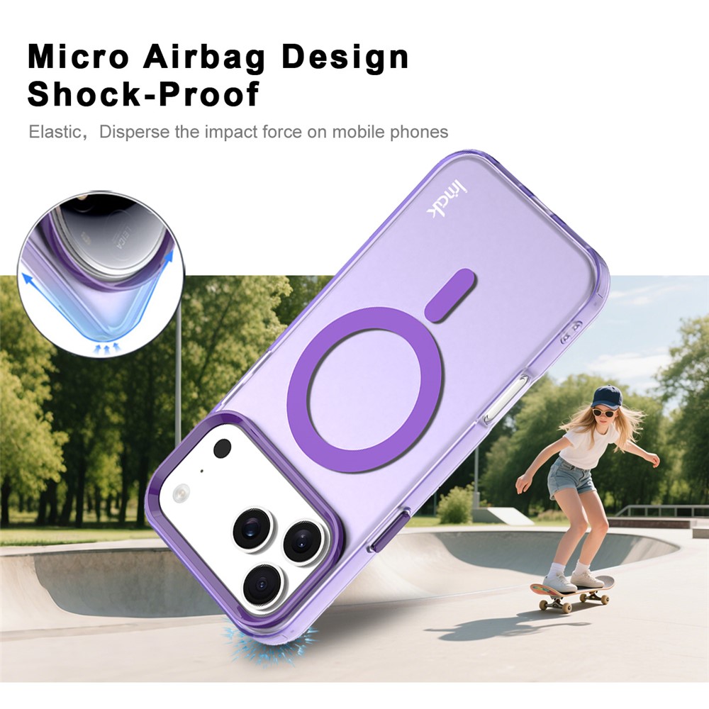 IMAK IMAK iPhone 17 Pro Max Skal MagSafe Anti Drop Lila