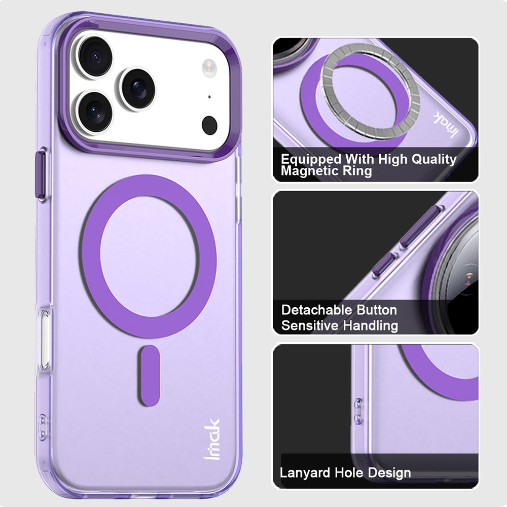IMAK IMAK iPhone 17 Pro Max Skal MagSafe Anti Drop Lila
