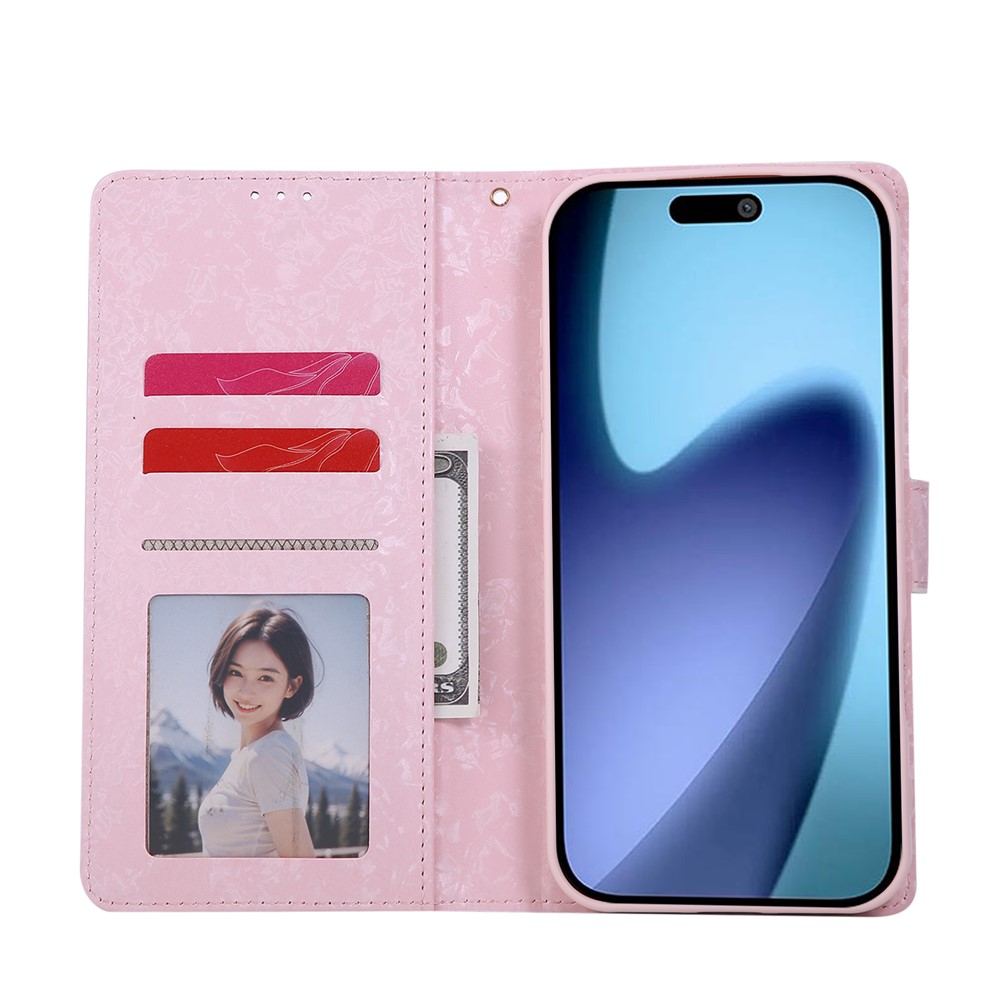  iPhone 17 Pro Max Fodral RFID Läder Fjärilar / Blommor