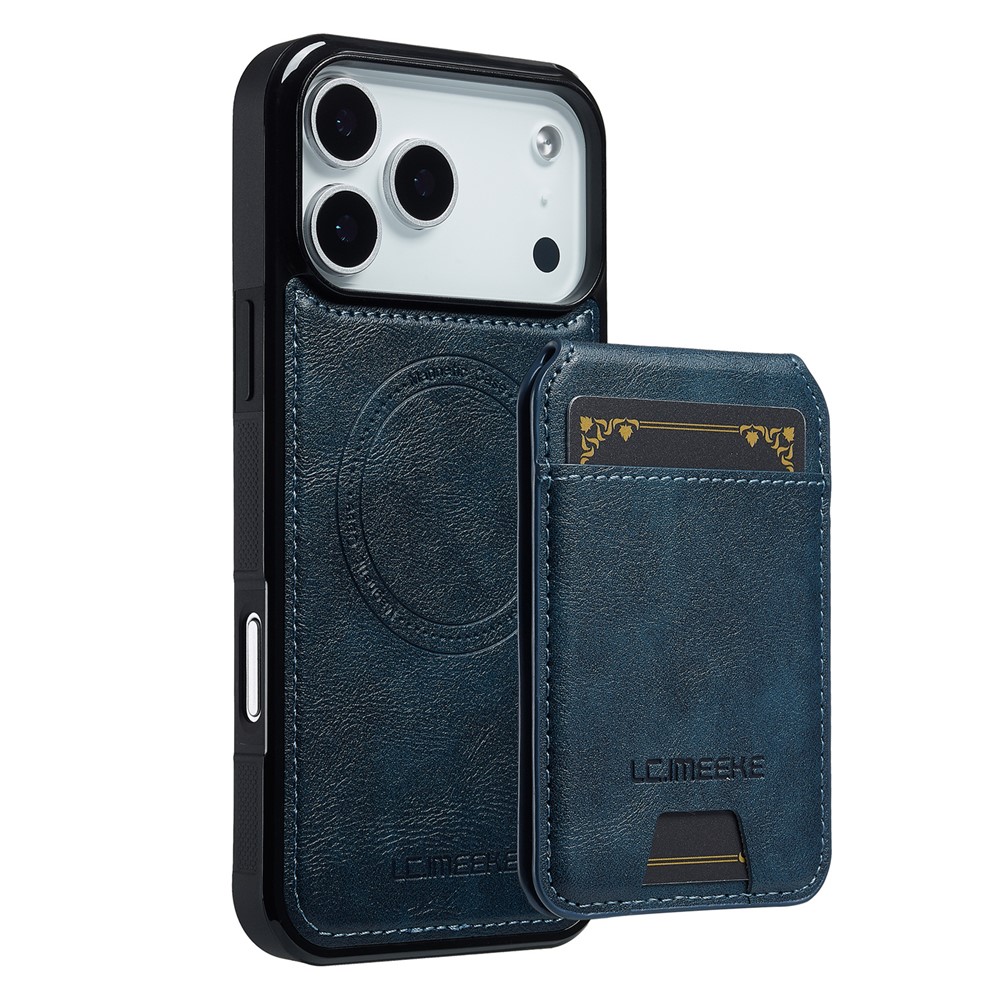 LC.IMEEKE LC.IMEEKE iPhone 17 Pro Max Skal Med Avtagbar Korthållare Läder