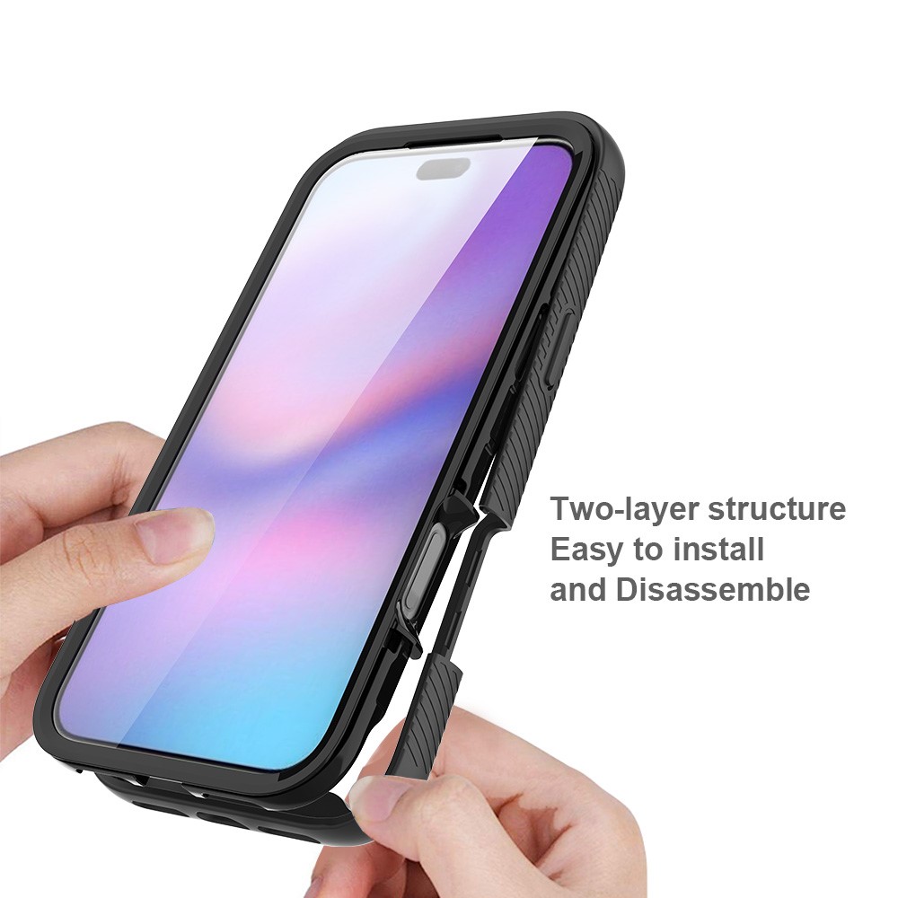  iPhone 17 Pro Max Skal 360 Hybrid Defense Svart