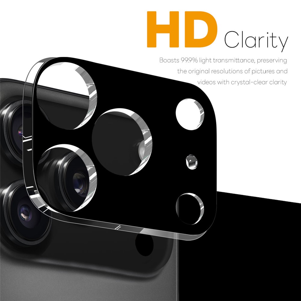 NORTHJO NORTHJO iPhone 17 Pro Max 2-PACK Linsskydd Härdat Glas Svart