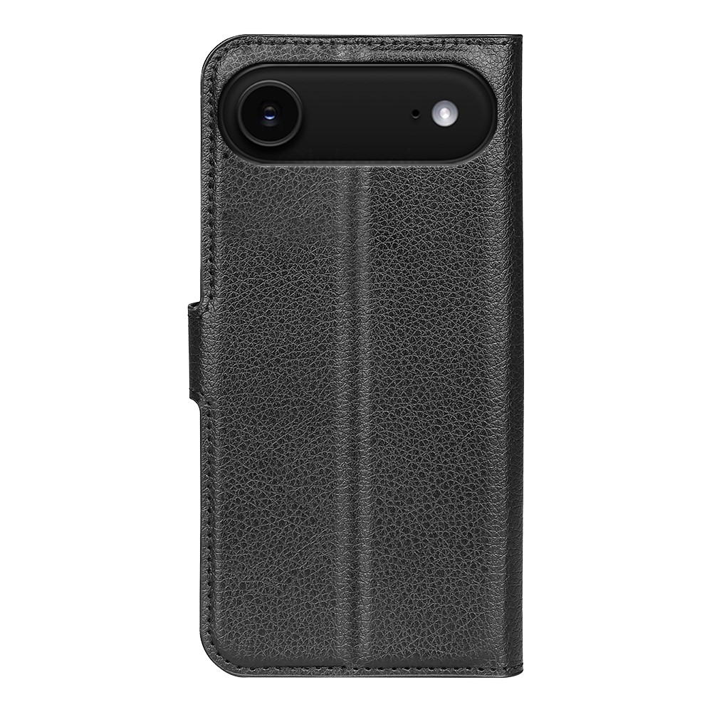  iPhone Air Fodral Litchi Läder Svart