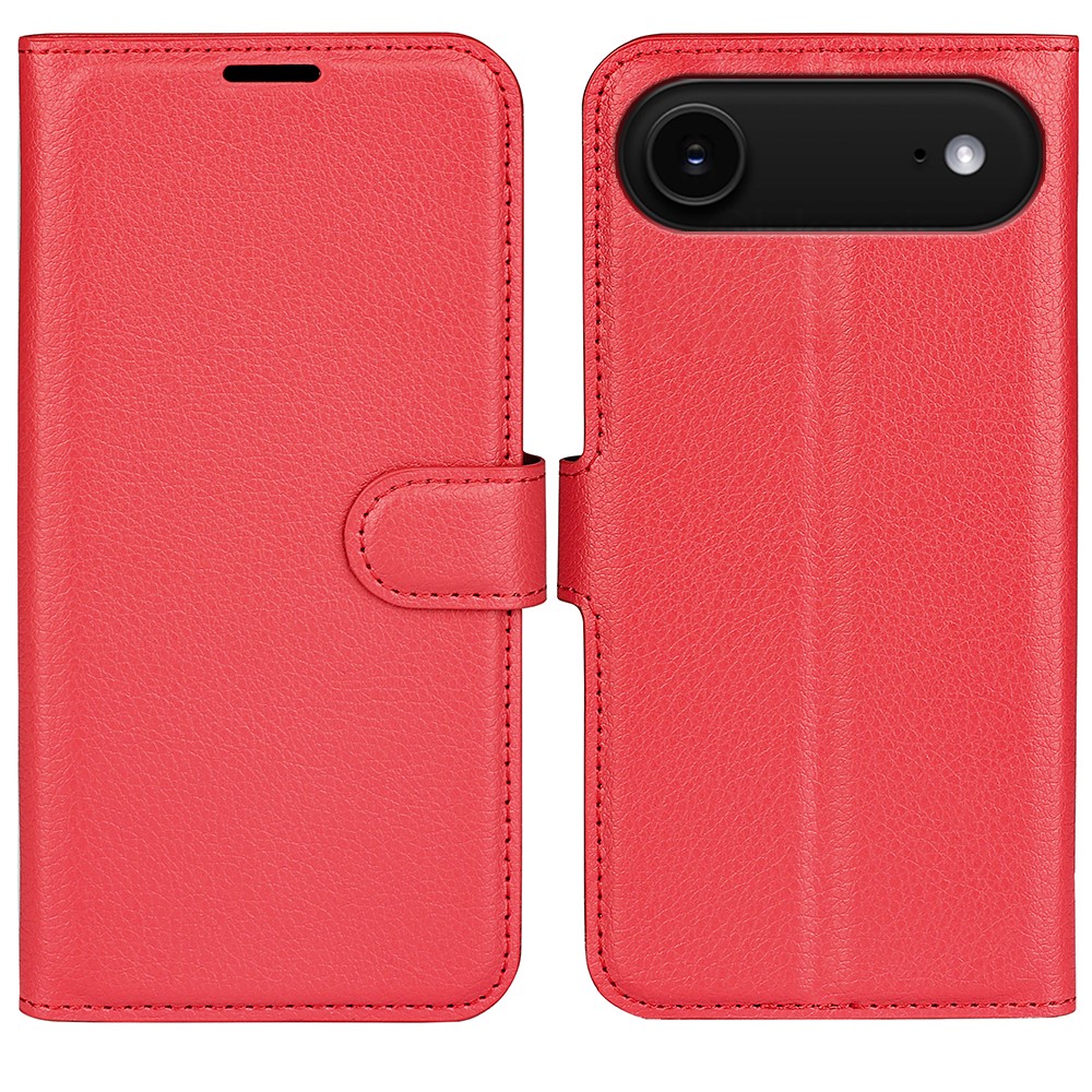  iPhone Air Fodral Litchi Läder Röd