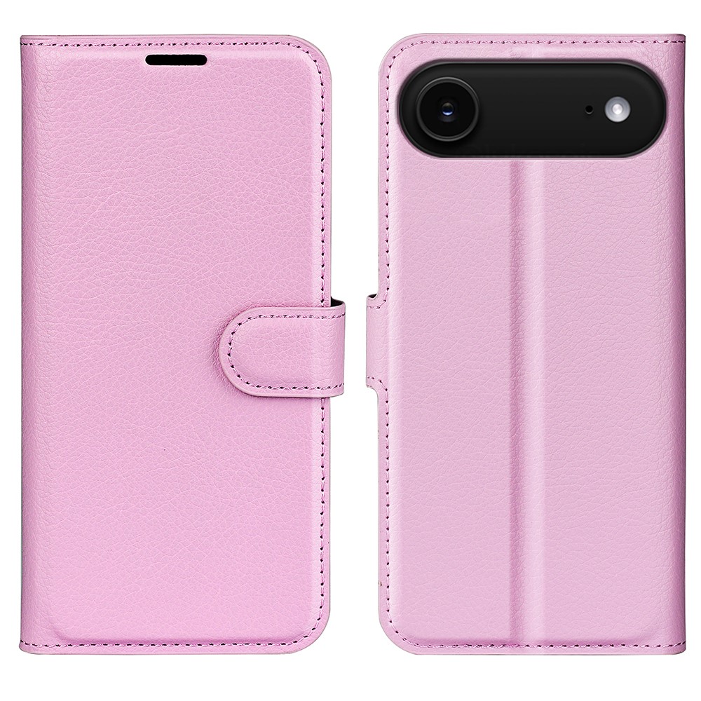  iPhone Air Fodral Litchi Läder Ljus Rosa