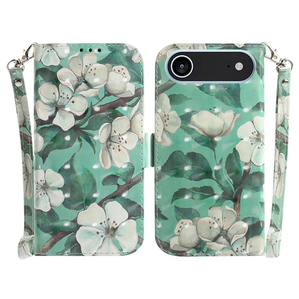  iPhone Air Fodral Med Tryck Vita Blommor