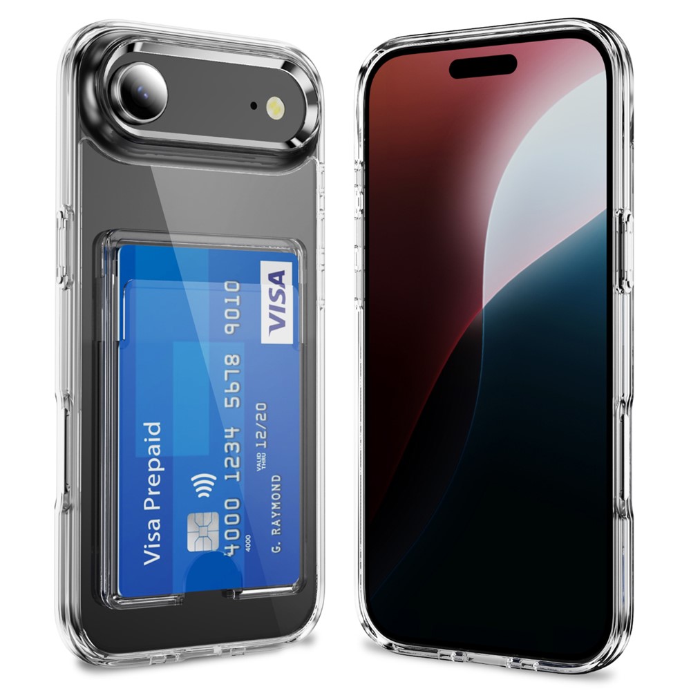  iPhone Air Skal Med Kortfack Transparent