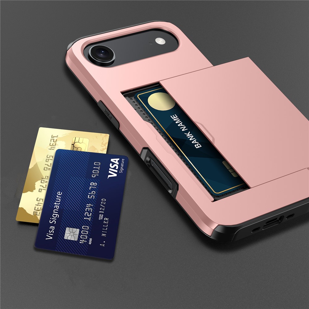  iPhone Air Skal Hybrid Med Kortfack Grå