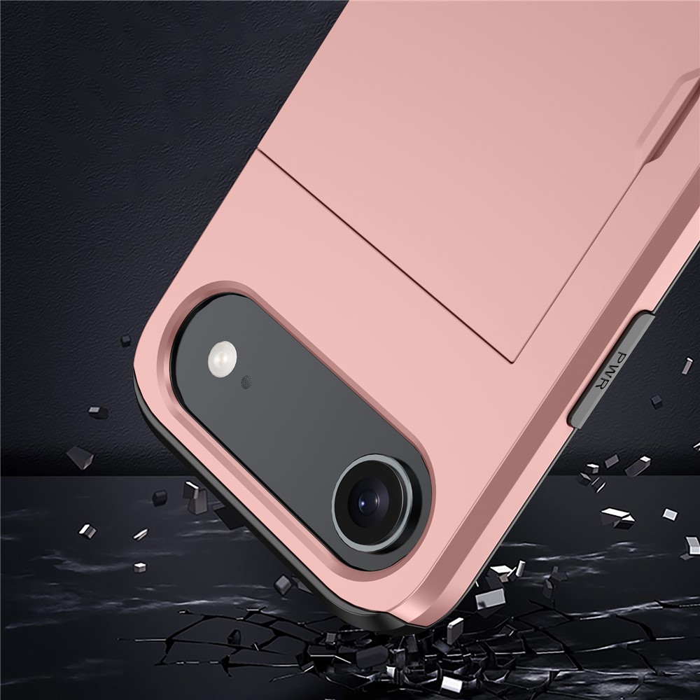  iPhone Air Skal Hybrid Med Kortfack Grå