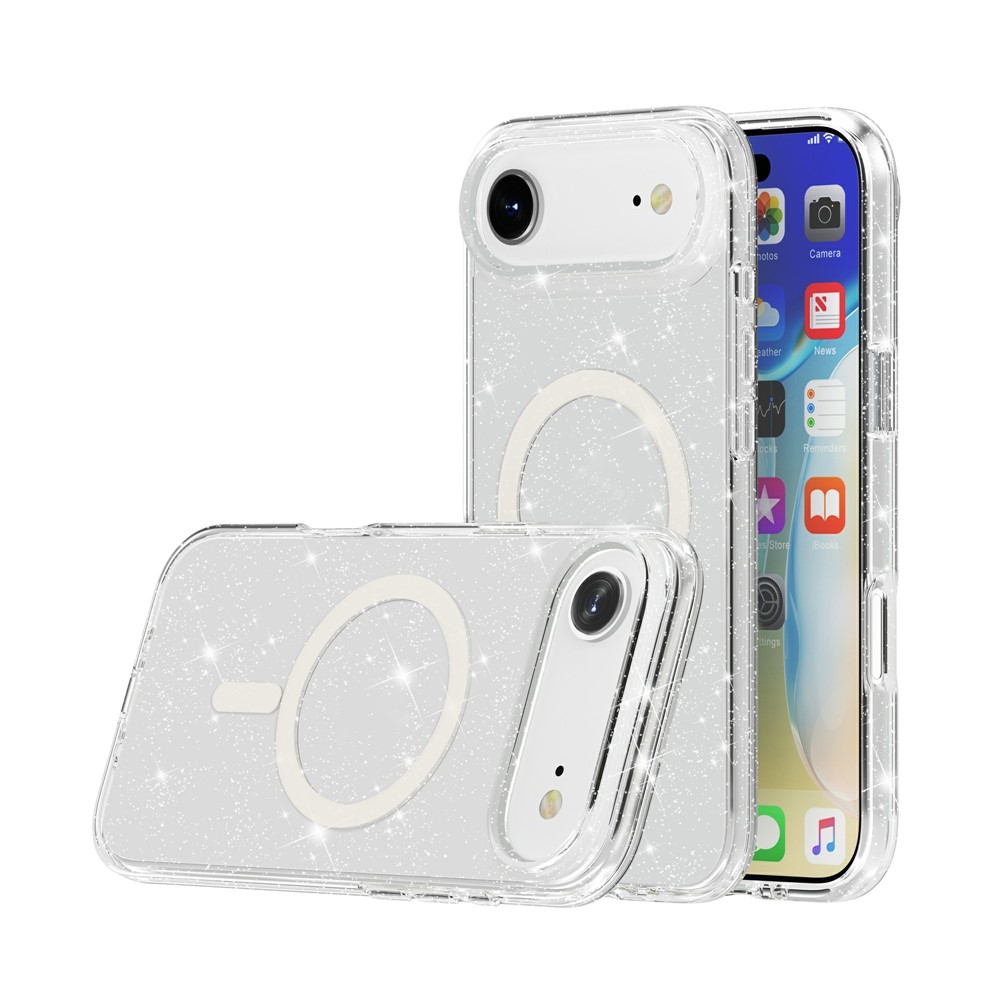  iPhone Air Skal MagSafe Glitter Transparent