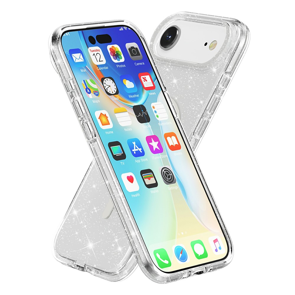  iPhone Air Skal MagSafe Glitter Transparent