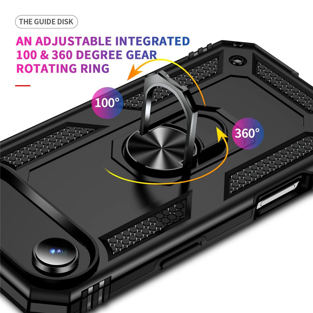  iPhone Air Skal Shockproof Hybrid Ring Svart