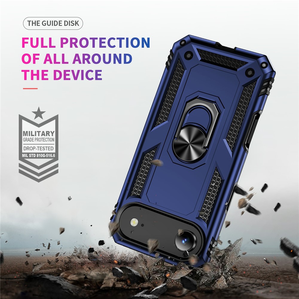  iPhone Air Skal Shockproof Hybrid Ring Blå
