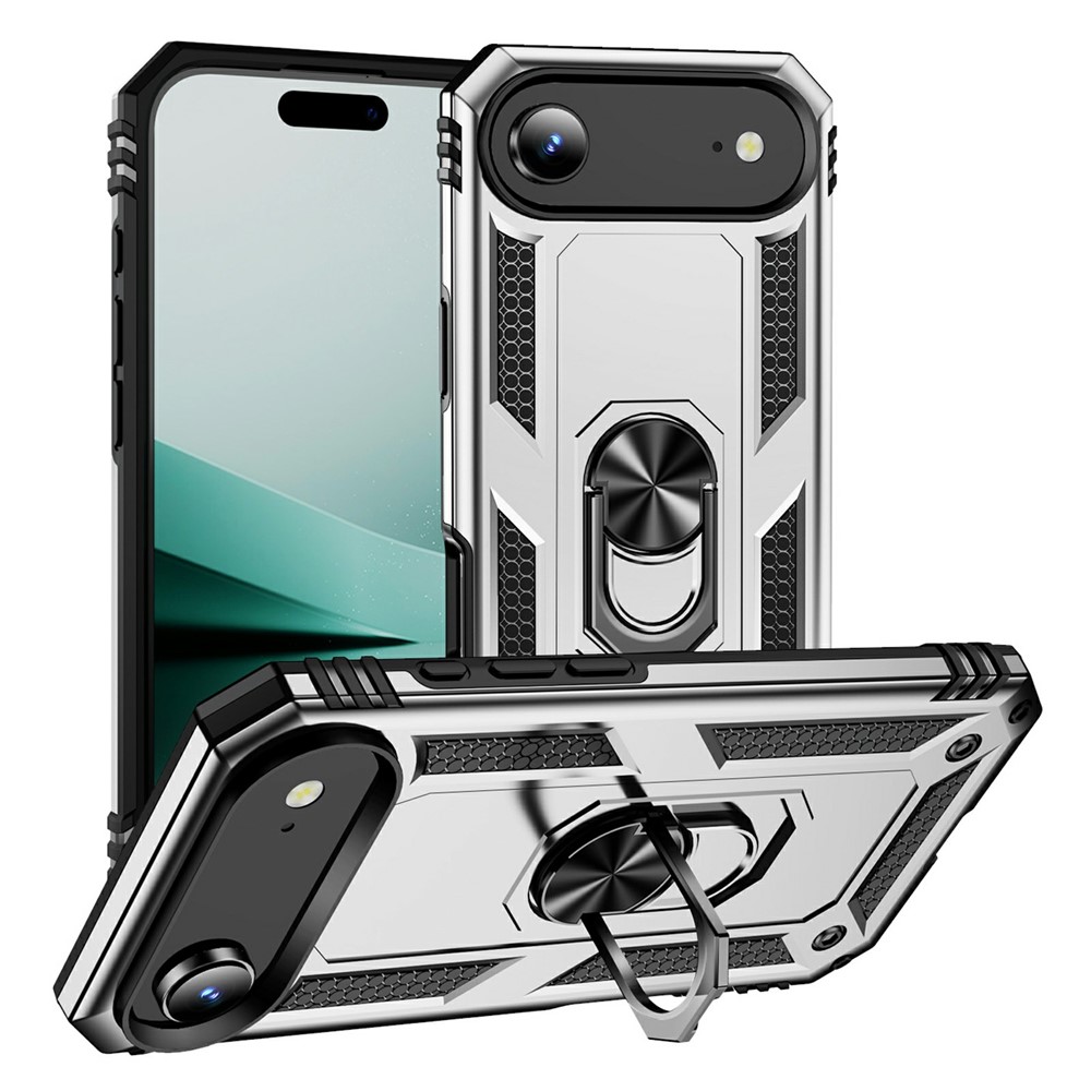  iPhone Air Skal Shockproof Hybrid Ring Silver