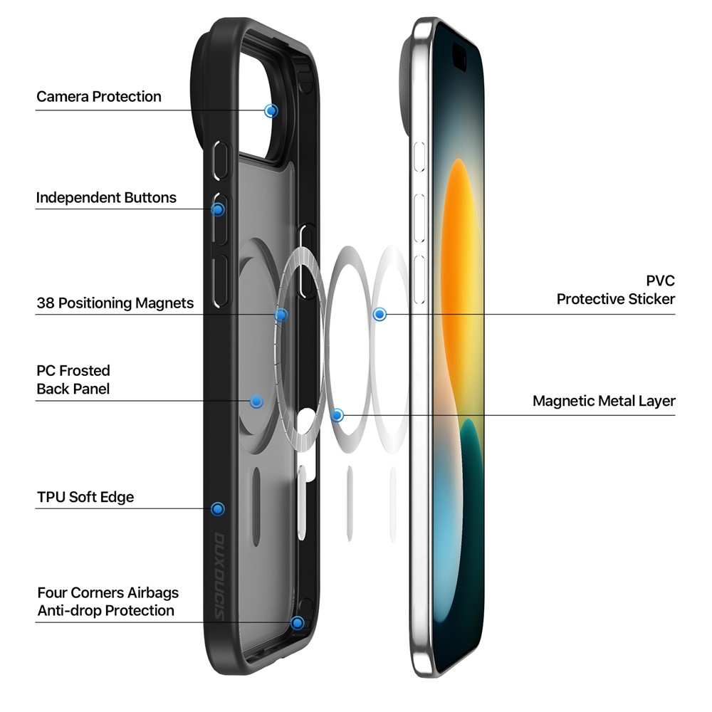 DUX DUCIS DUX DUCIS iPhone Air Skal MagSafe Yind Series Svart