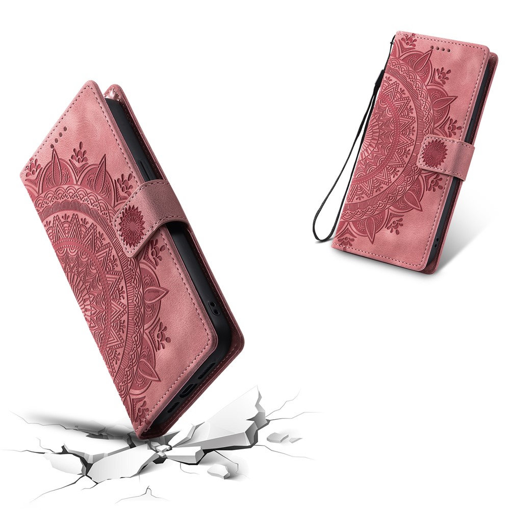  iPhone Air Fodral Mandala Läder Roséguld