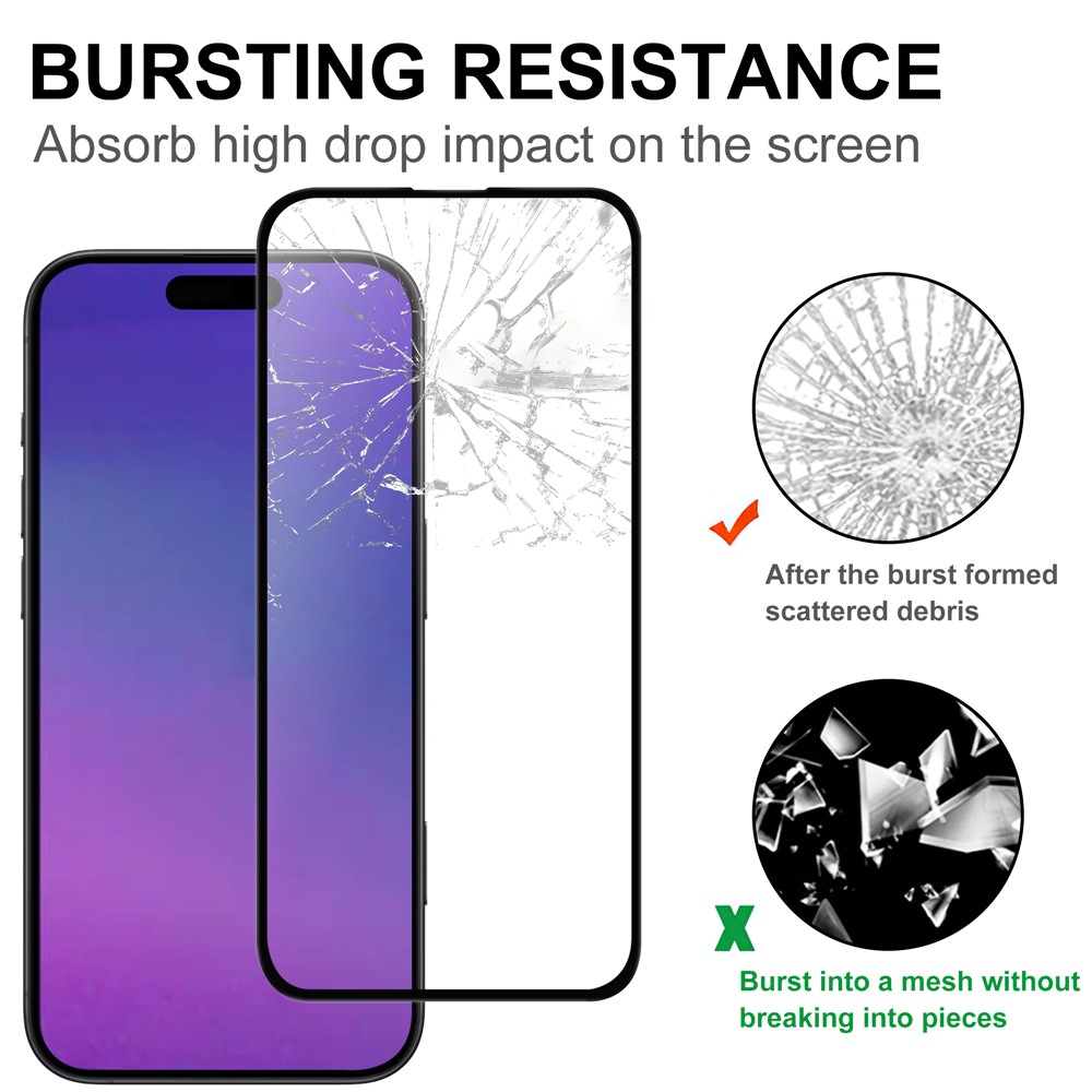  iPhone Air Skärmskydd Heltäckande Härdat Glas