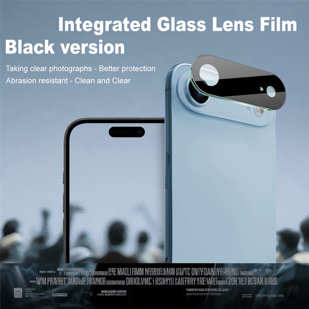 IMAK IMAK iPhone Air Linsskydd Härdat Glas Svart