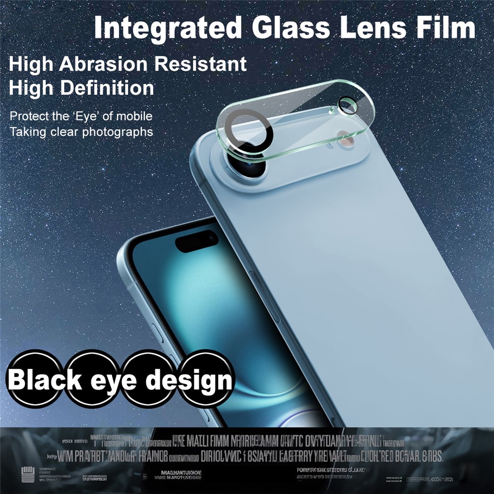 IMAK IMAK iPhone Air Linsskydd Härdat Glas Transparent