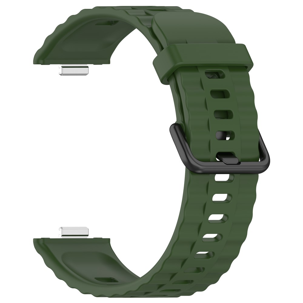  Huawei Watch Fit 4 Pro / 4 / 3 Armband Silikon Militär Grön